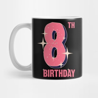 8th birthday for girls Mug
